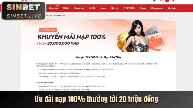 Thưởng đăng ký TKSV388 cho thành viên mới